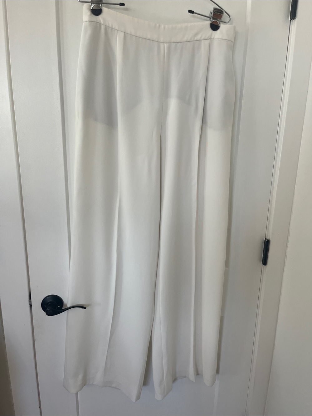 Zara Wide-Leg Trousers in White